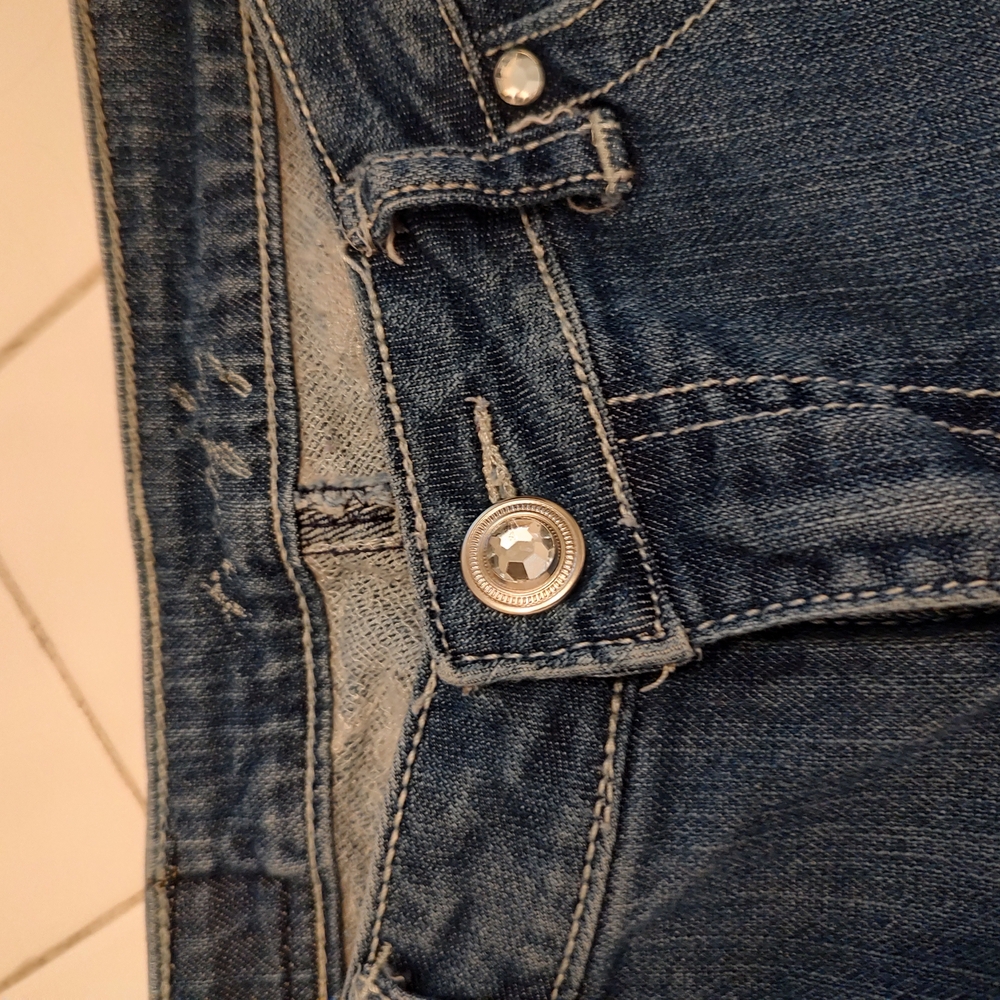 Women's Blue Jeans Cropped , Size 5 EUC - Picture 5 of 10